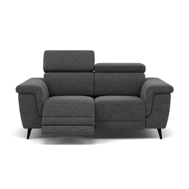 Sparta 2 Seater Recliner Sofa - 2 Str W/ 2 Power Recliner W/ 2 Ratchet Headrest Fabric - Power with Manual Headrest 2 Seater Sofas Sterling Home 3 KB-1281-UK Darwin Charcoal