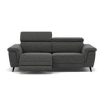 Sparta 3 Seater Recliner Sofa - 3 Str W/ 2 Power Recliner W/ 2 Ratchet Headrest Fabric - Power with Manual Headrest 3 Seater Sofas Sterling Home 3 KB-1281-UK Darwin Charcoal