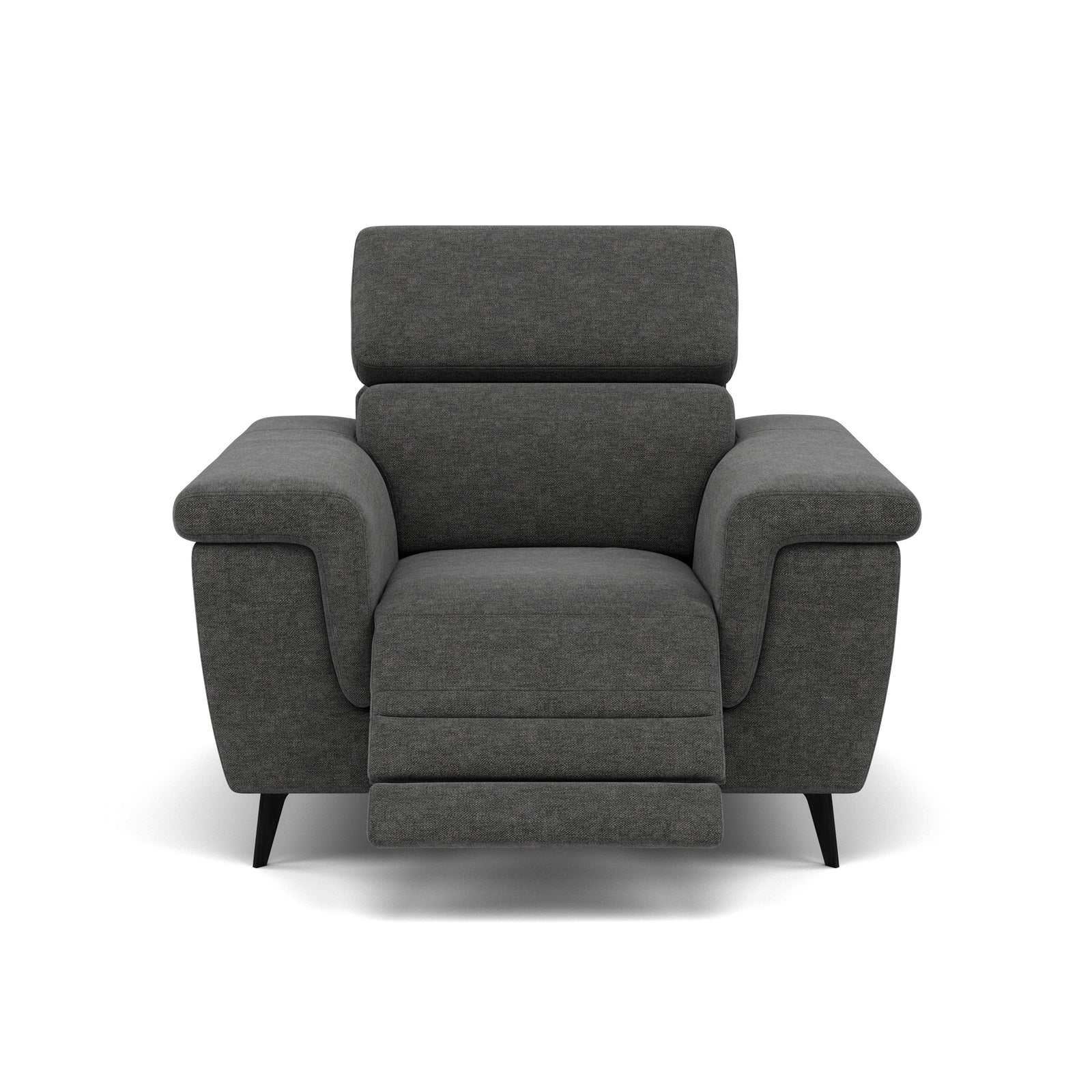 Sparta Recliner Armchair - Chair W/ Power Recliner W/ Power Headrest Fabric - Power with Power Headrest & USB Sterling Home 3 KB-1281-UK Darwin Charcoal