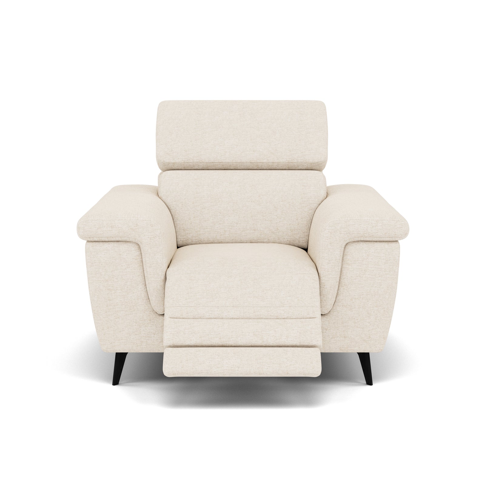 Sparta Recliner Armchair - Chair W/ Power Recliner W/ Power Headrest Fabric - Power with Power Headrest & USB Sterling Home 4 KB-1285-UK Darwin Ivory