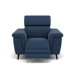 Sparta Recliner Armchair - Chair W/ Power Recliner W/ Power Headrest Fabric - Power with Power Headrest & USB Sterling Home 8 KB-1290-UK Amigo Navy
