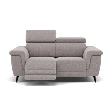 Sparta 2 Seater Recliner Sofa - 2 Str W/ 2 Power Recliner W/ 2 Ratchet Headrest Fabric - Power with Manual Headrest 2 Seater Sofas Sterling Home 9 KB-1291-UK Amigo Granite