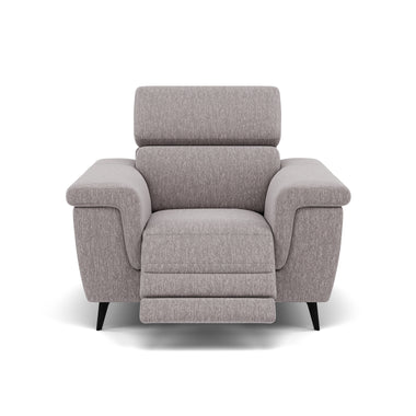 Sparta Recliner Armchair - Chair W/ Power Recliner W/ Ratchet Headrest Fabric - Power with Manual Headrest Sterling Home 9 KB-1291-UK Amigo Granite