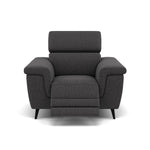 Sparta Recliner Armchair - Chair W/ Power Recliner W/ Power Headrest Fabric - Power with Power Headrest & USB Sterling Home 7 KB-1295-UK Amigo Coal