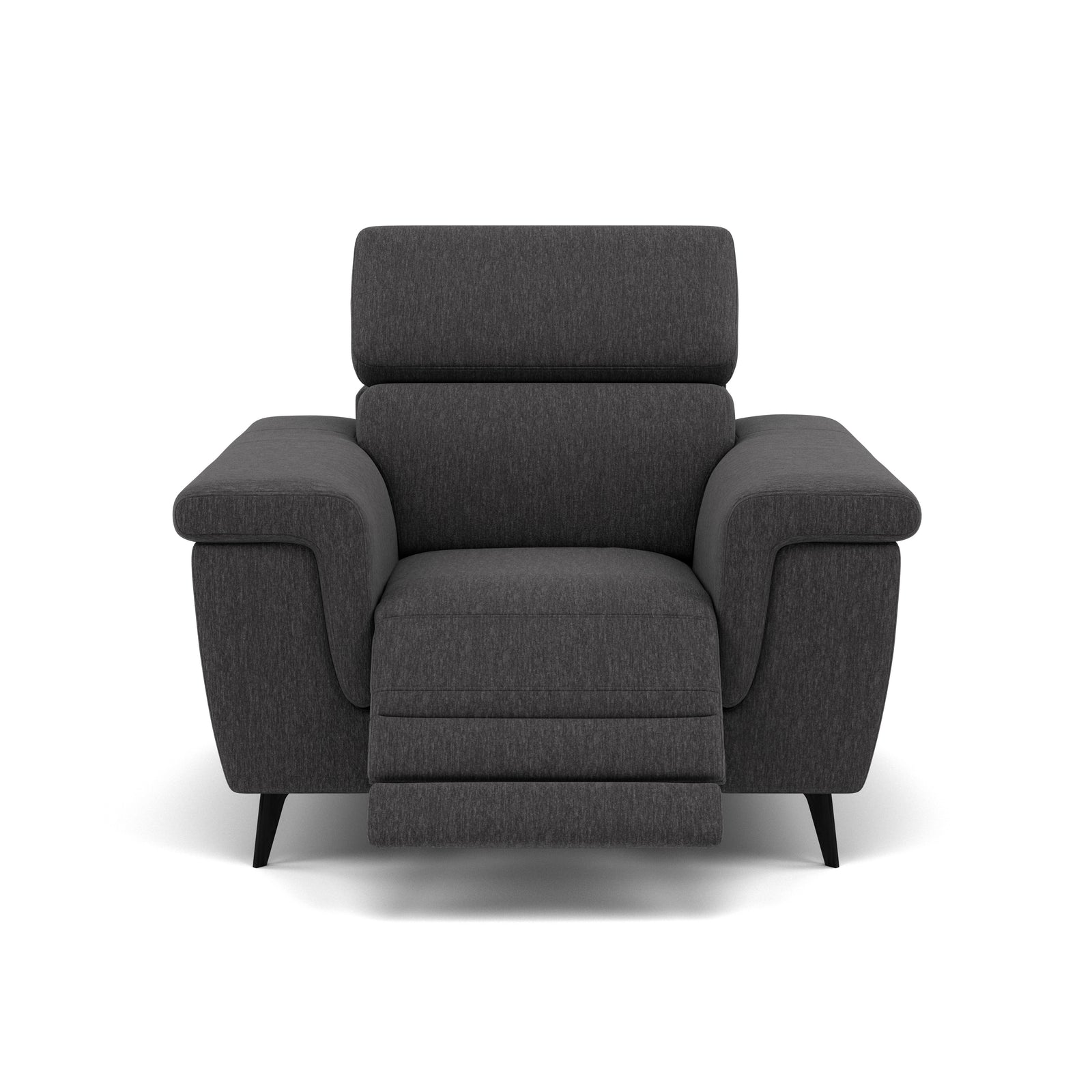 Sparta Recliner Armchair - Chair W/ Power Recliner W/ Power Headrest Fabric - Power with Power Headrest & USB Sterling Home 7 KB-1295-UK Amigo Coal