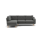 Phoebe Corner Sofa - Corner Group LHF Grade B - Left Hand Facing Corner Sofas Sterling Home 23 Plush Velvet Slate Natural