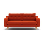 Phoebe 3 Seater Sofa - Large Sofa Standard Back Grade B 3 Seater Sofas Sterling Home 19 Plush Velvet Paprika Natural