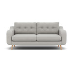 Phoebe 3 Seater Sofa - Large Sofa Standard Back Grade B 3 Seater Sofas Sterling Home 22 Plush Velvet Silver Natural
