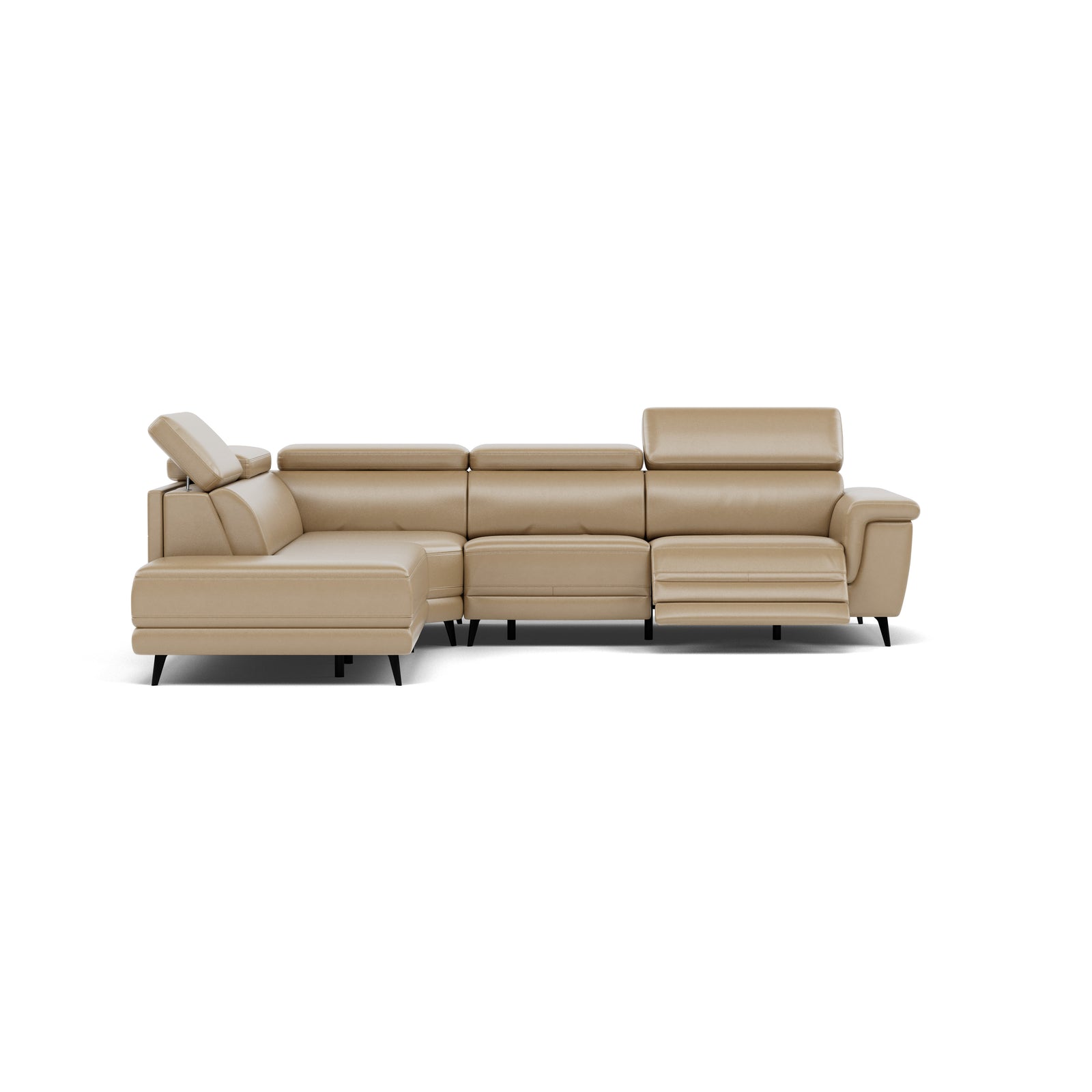 Sparta Corner Recliner Sofa - Combination 4 - Right Hand Facing Sofa Corner Group (Two Motors) Cat NL/O/S - Right Hand Facing - Power with Power Headrest & USB Corner Sofas Sterling Home 7 NL5103 New York Sand