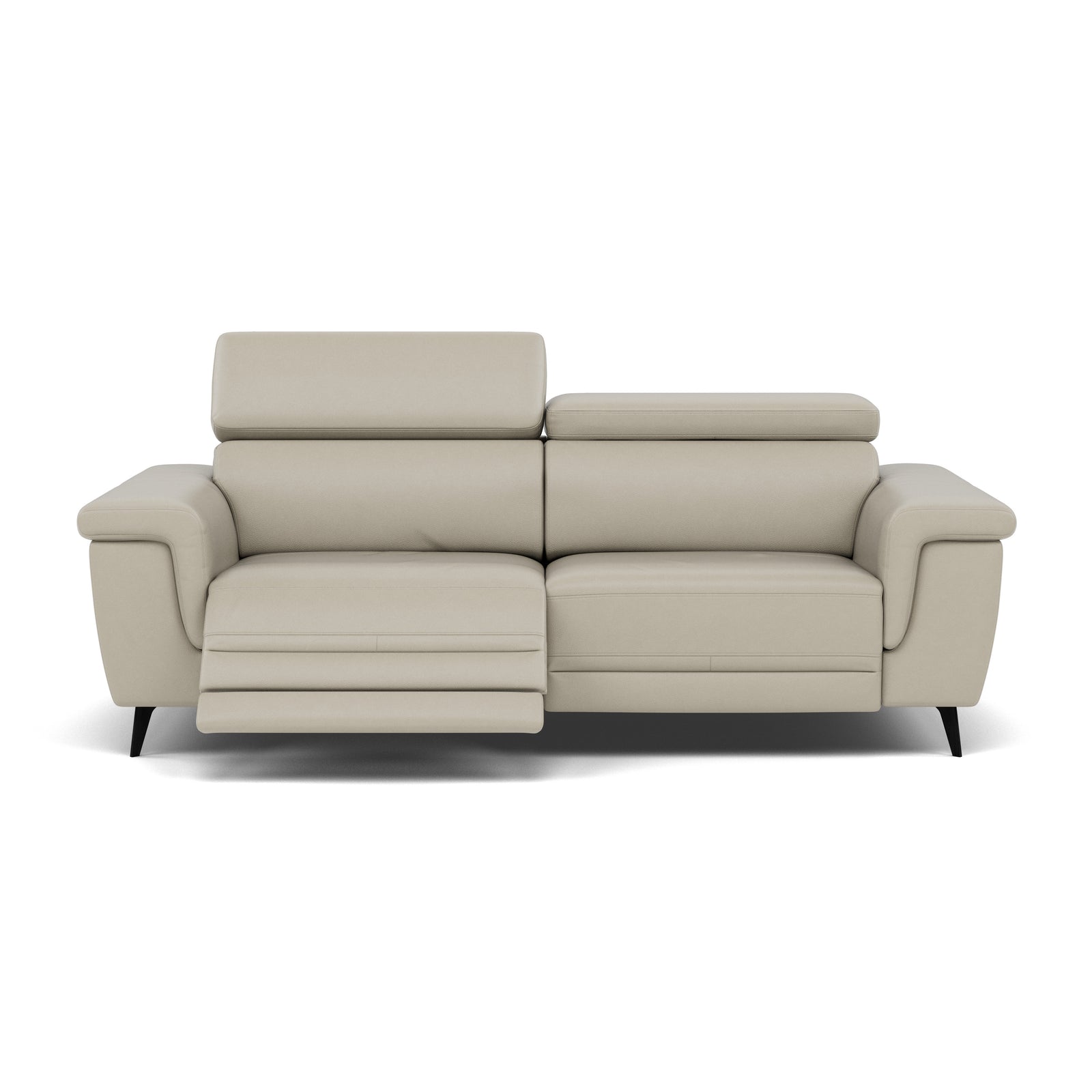 Sparta 3 Seater Recliner Sofa - 3 Str W/ 2 Power Recliner W/ 2 Power Headrest Cat NL/O/S - Power with Power Headrest & USB 3 Seater Sofas Sterling Home 7 NL5115 New York Light Grey