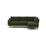 Phoebe Corner Sofa - Corner Group RHF Grade B - Right Hand Facing Corner Sofas Sterling Home 20 Plush Velvet Vine Weathered Oak