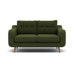 Phoebe 2 Seater Sofa - Small Sofa Standard Back Grade B 2 Seater Sofas Sterling Home 22 Plush Velvet Vine Weathered Oak