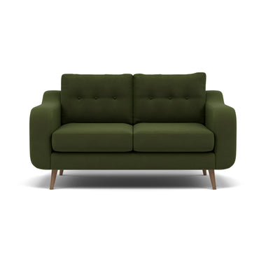 Phoebe 2 Seater Sofa - Small Sofa Standard Back Grade B 2 Seater Sofas Sterling Home 25 Plush Velvet Vine Weathered Oak