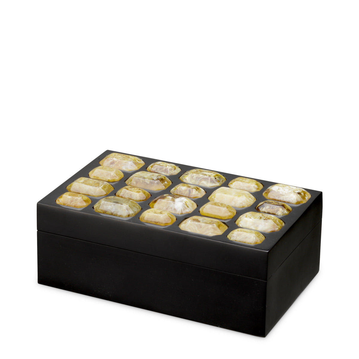 Eichholtz Lucida S Box Black Finish Faux Amber - Lucida S Box Black Finish Faux Amber Accessories Sterling Home 2