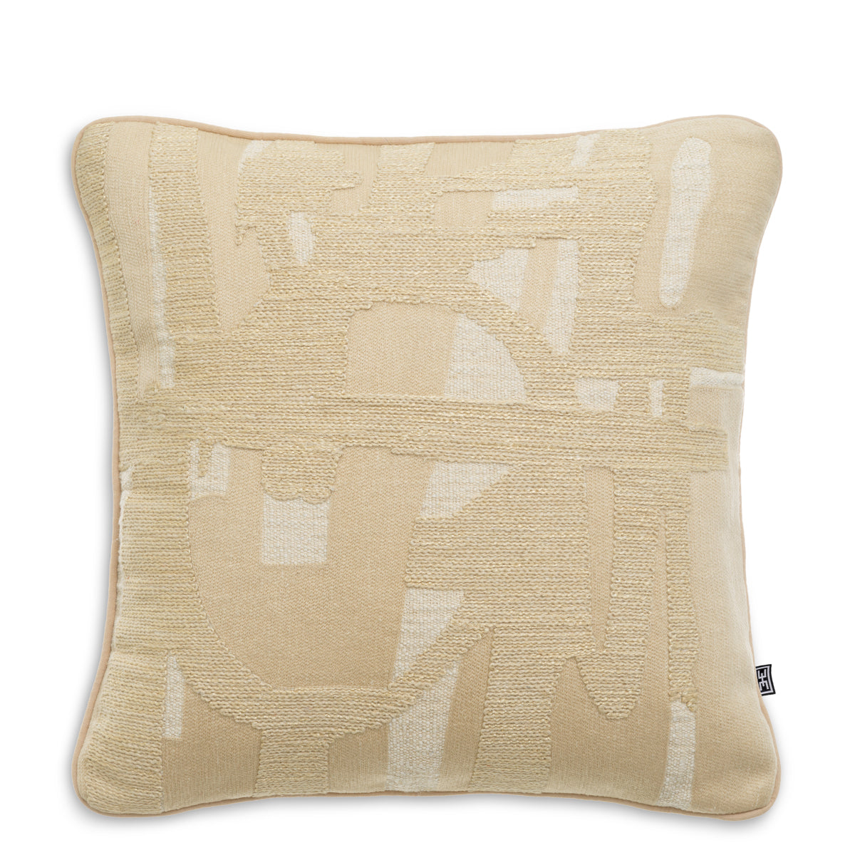 Eichholtz Saphirra Square Scatter Cushion Natural - Saphirra Square II Scatter Cushion Natural Accessories Sterling Home 1