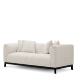 Eichholtz Corso 2 Seater Sofa Lyssa Off-White Black Finish Base