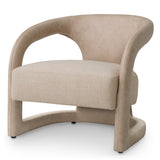 Eichholtz Voletta Accent Chair Valente Beige Faux Leather Renato Ecru