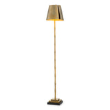 Eichholtz Seraphina Floor Lamp Vintage Brass Finish Black Granite Base