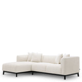 Eichholtz Corso 2 Seater Chaise Left Lyssa Off-White Black Base