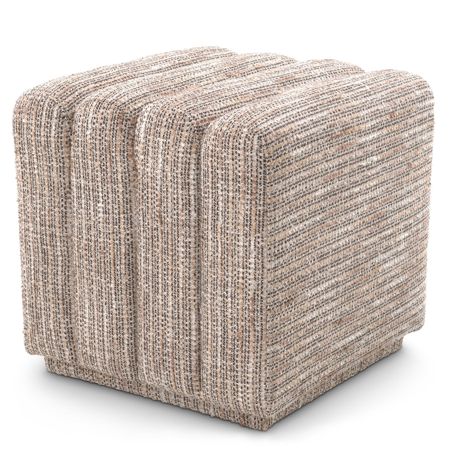 Eichholtz Bente Stool Mademoiselle Beige - Stool Mademoiselle Beige Footstools Sterling Home 1