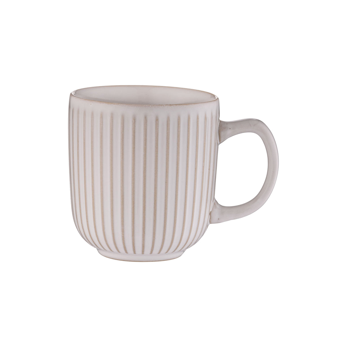 Mason Cash Reactive Ridge White Mug - MC Reactive Ridge White Mug