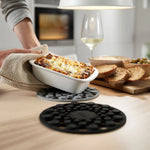 Joseph Joseph Grey Silicone Spot On Set of 2 Round Trivets - Spot-On Set of 2 Silicone Trivets Round Grey Sterling Home 1