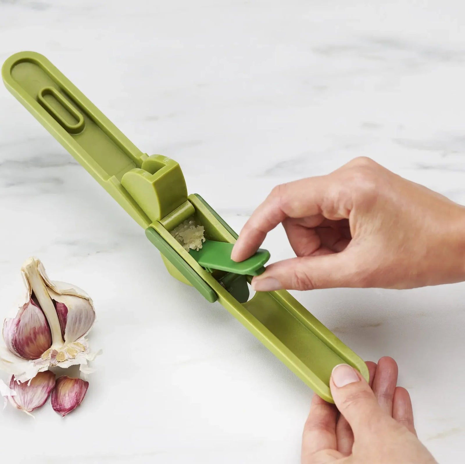 Joseph Joseph Green Clean Force Garlic Press - Clean Force Garlic Press Green Sterling Home 3