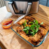 Pyrex Square Dish Air Fryer Without Lid 1.0L