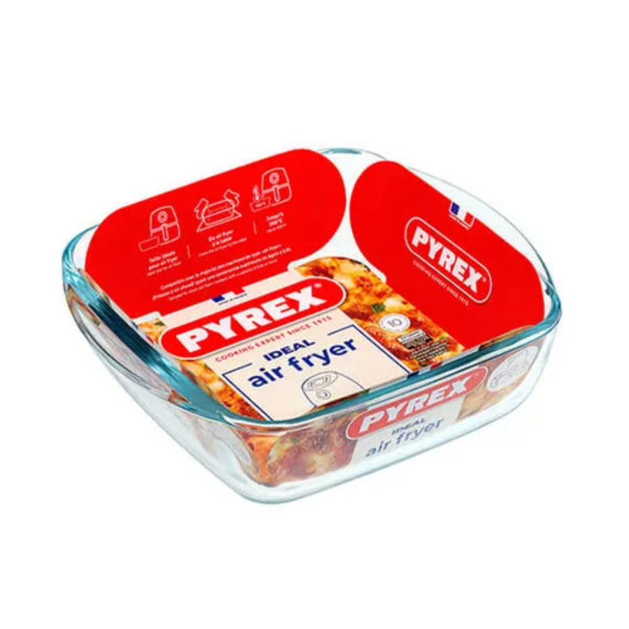 Pyrex Square Dish Air Fryer Without Lid 1.0L - Pyrex Square Dish Air Fryer Without Lid 1.0L Sterling Home 2