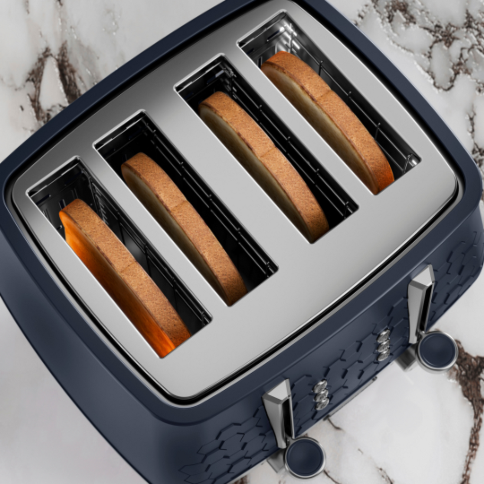 Morphy Richards Cassini 4 Slice Toaster Blue - Cassini 4 Slice Toaster Blue Sterling Home 2