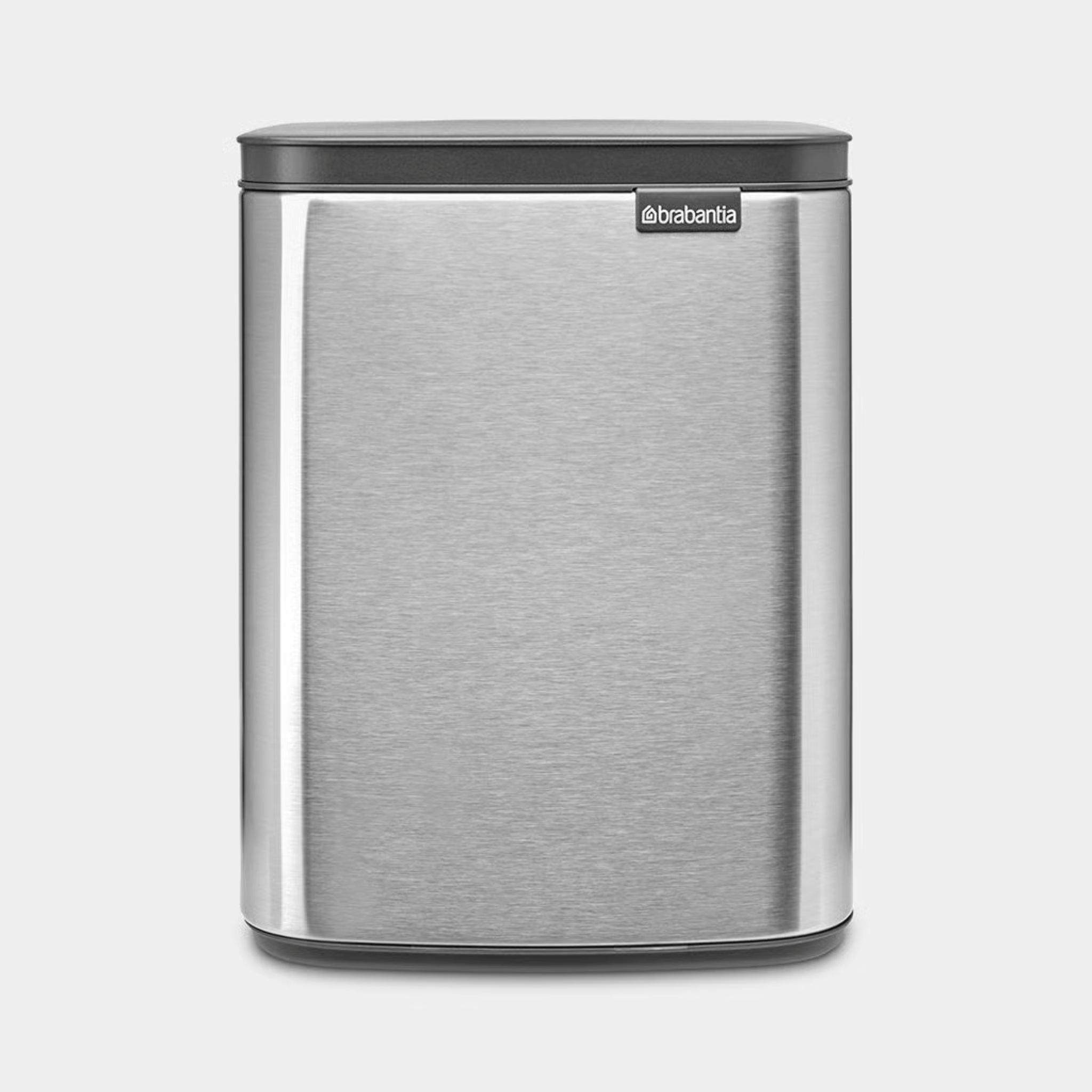 Brabantia Bo Waste Bin Matt Steel 7L - Bo Waste Bin 7L Matt Steel Fingerprint Proof Sterling Home 2