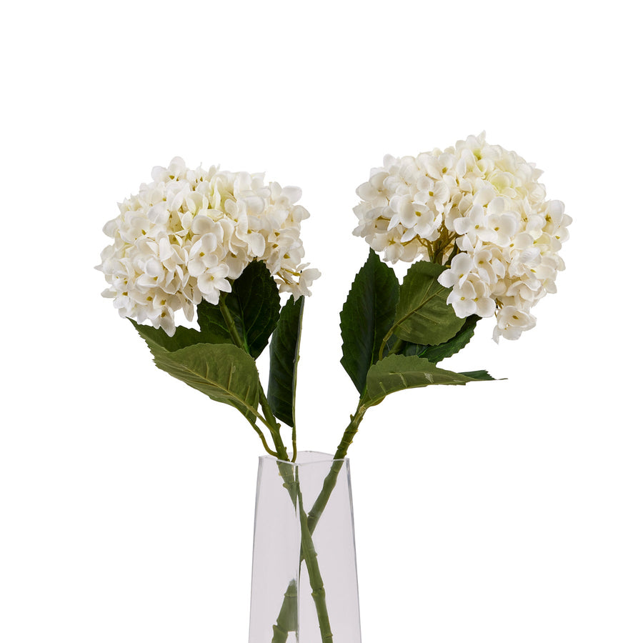 White Hydrangea Stem - White Hydrangea Stem Sterling Home 1