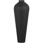Matt Black Medium Hammered Vase With Lid Sterling Home 2