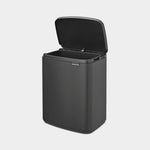 Brabantia Bo Waste Bin Mineral Infinite Grey 12L - Bo Waste Bin 12L Mineral Infinite Grey Sterling Home 2