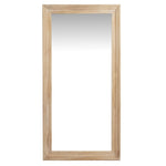 Washed Wood Large Framed Mirror 180X90CM
