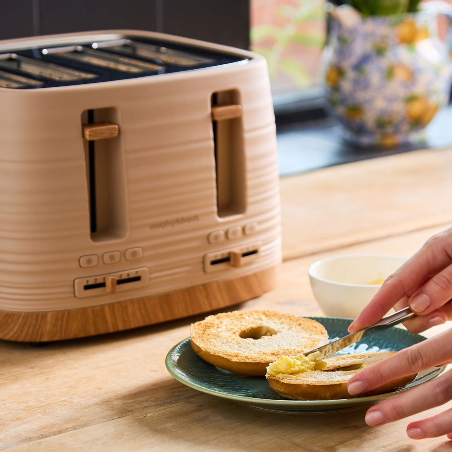 Morphy Richards Clay 4 Slice Toaster Felspar - Clay 4-Slice Grey Toaster-Felspar Sterling Home 2