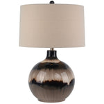 Sepia Shadows Table Lamp With Linen Shade Sterling Home 3