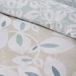 Catherine Lansfield Inga Leaf Natural Duvet Set - Inga Leaf Natural Duvet Set King Sterling Home 4
