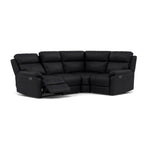 Fara Small Corner Recliner Sofa - Combination 5 2 Corner 1 with 2 Power Recliners Cat 25S - Right Hand Facing - Power Recliner with USB Sofas Sterling Home 15 NCS-023C BLACK