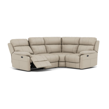 Fara Small Corner Recliner Sofa - Combination 5 2 Corner 1 with 2 Power Recliners Cat 25S - Right Hand Facing - Power Recliner with USB