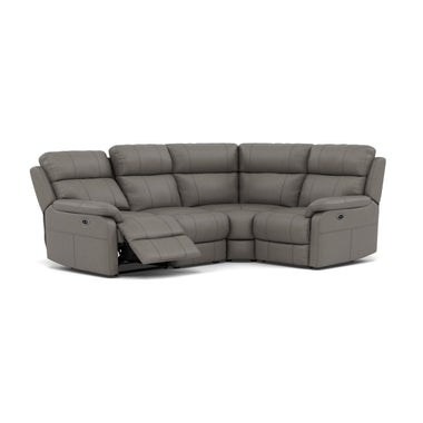 Fara Small Corner Recliner Sofa - Combination 5 2 Corner 1 with 2 Power Recliners Cat 25S - Right Hand Facing - Power Recliner with USB