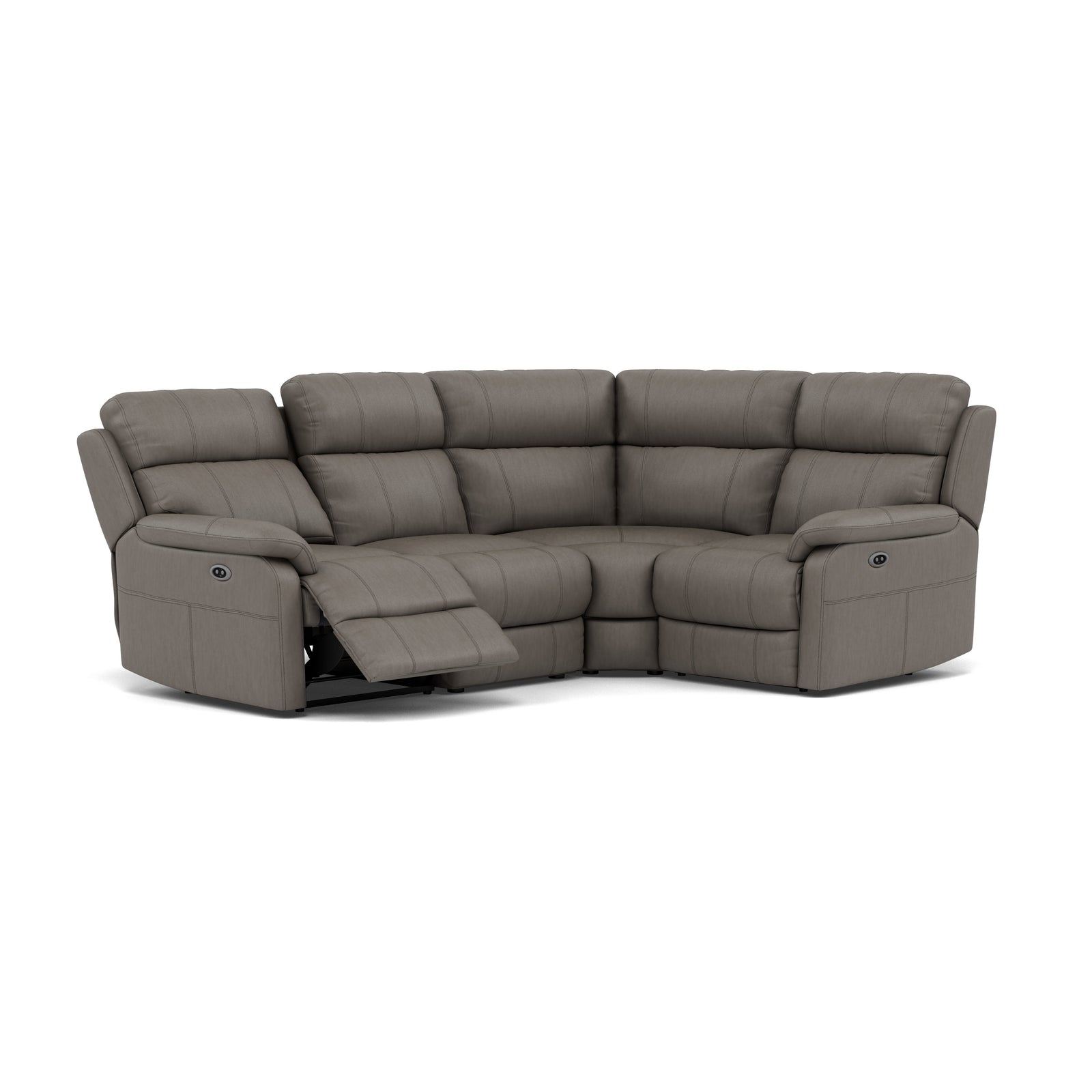Fara Small Corner Recliner Sofa - Combination 5 2 Corner 1 with 2 Power Recliners Cat 25S - Right Hand Facing - Power Recliner with USB Sofas Sterling Home 14 NCS-232E GRANITE