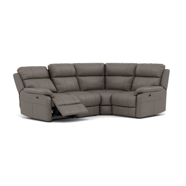 Fara Small Corner Recliner Sofa - Combination 5 2 Corner 1 with 2 Power Recliners Cat 25S - Right Hand Facing - Power Recliner with USB