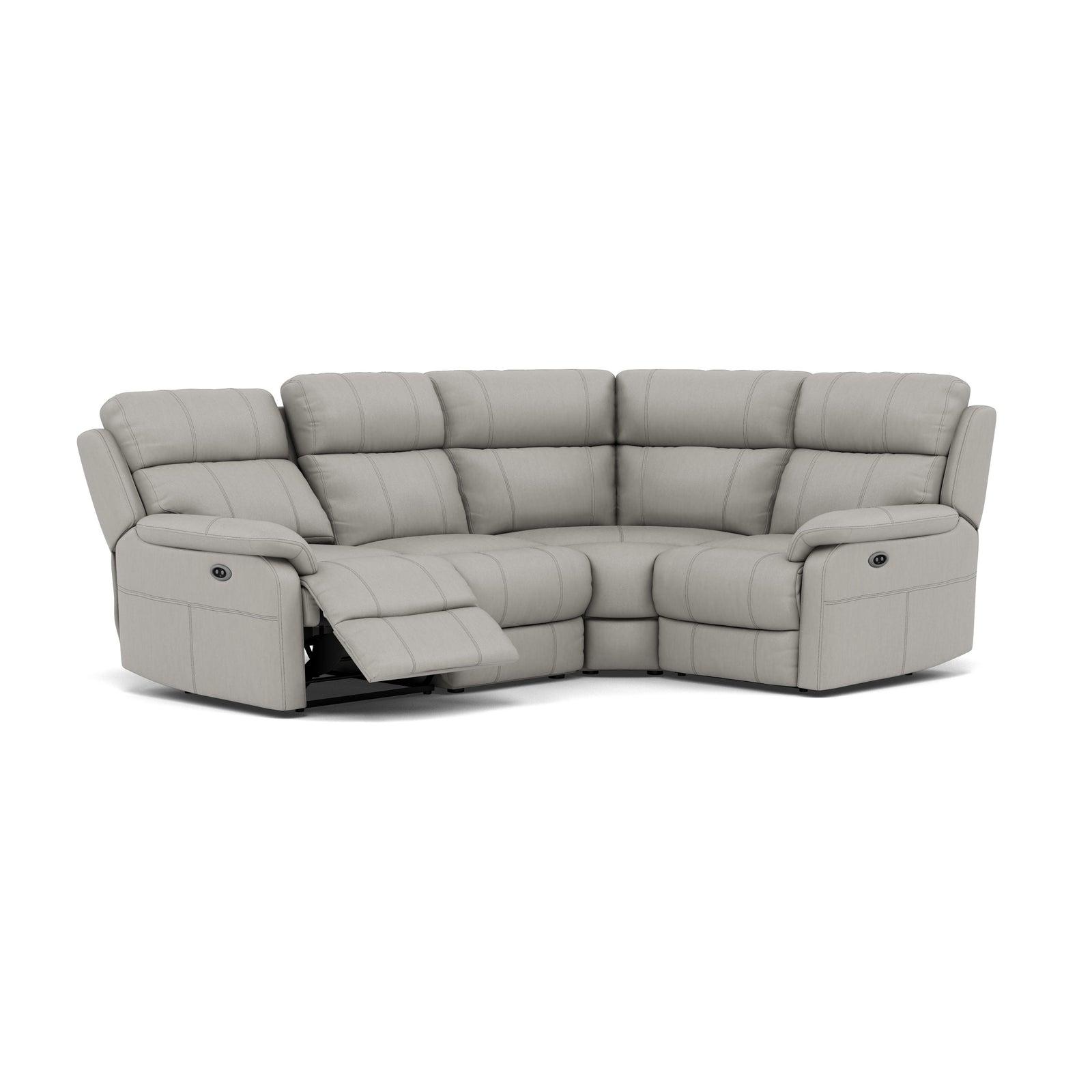 Fara Small Corner Recliner Sofa - Combination 5 2 Corner 1 with 2 Power Recliners Cat 25S - Right Hand Facing - Power Recliner with USB Sofas Sterling Home 8 NCS-251E GREY