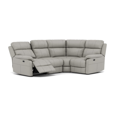 Fara Small Corner Recliner Sofa - Combination 5 2 Corner 1 with 2 Power Recliners Cat 25S - Right Hand Facing - Power Recliner with USB