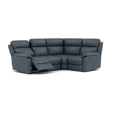 Fara Small Corner Recliner Sofa - Combination 5 2 Corner 1 with 2 Power Recliners Cat 25S - Right Hand Facing - Power Recliner with USB