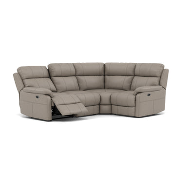 Fara Small Corner Recliner Sofa - Combination 5 2 Corner 1 with 2 Power Recliners Cat 25S - Right Hand Facing - Power Recliner with USB