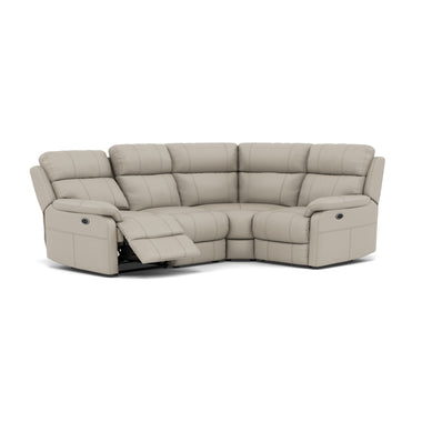 Fara Small Corner Recliner Sofa - Combination 5 2 Corner 1 with 2 Power Recliners Cat 25S - Right Hand Facing - Power Recliner with USB
