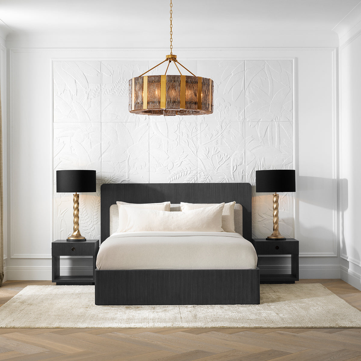 Eichholtz Elysian Chandalier Antique Brass And Smoked Glass - Chandalier Elysian Accessories Sterling Home 2