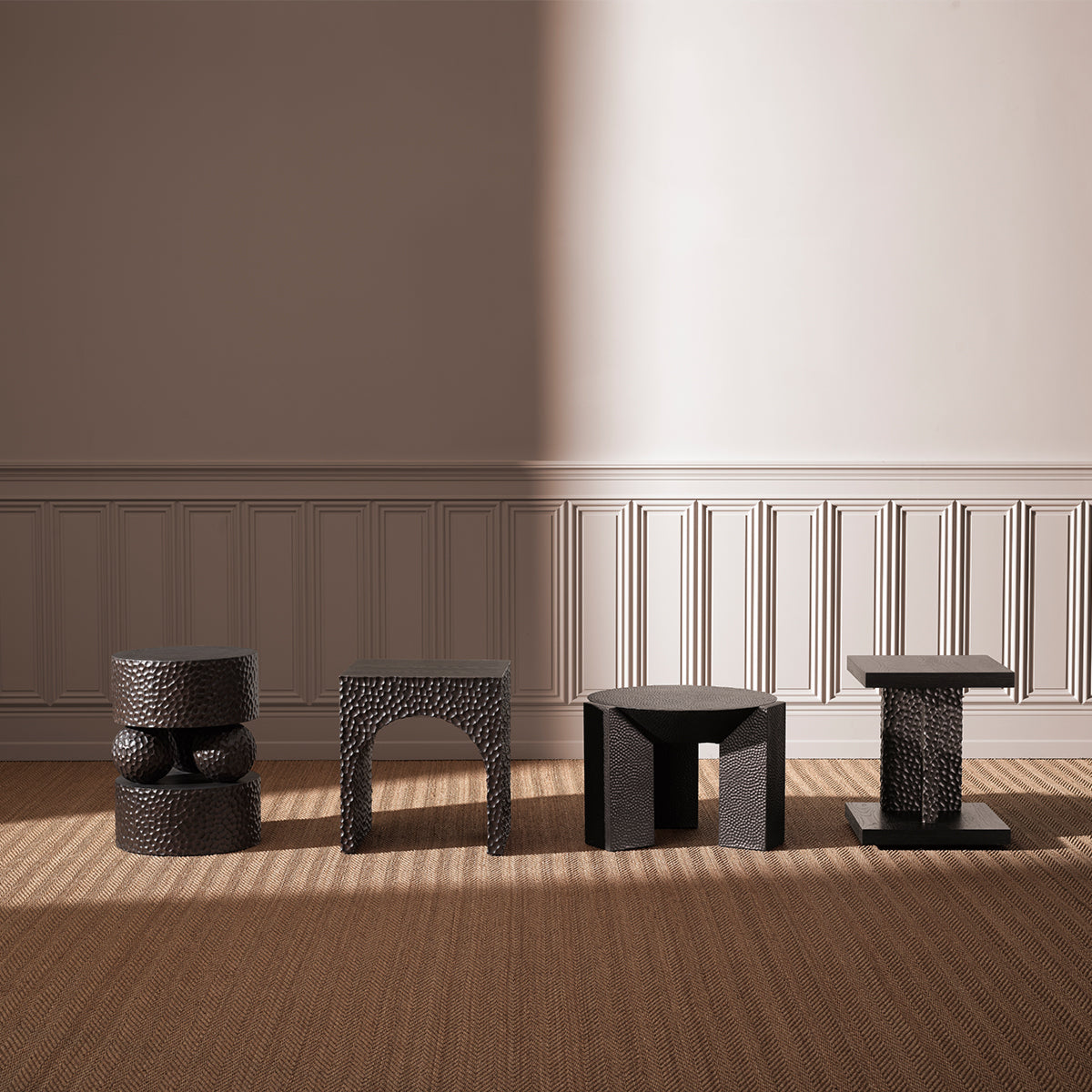 Eichholtz Bravon Side Table Ebony Oak Veneer - Side Table Ebony Oak Veneer Side Tables Sterling Home 2